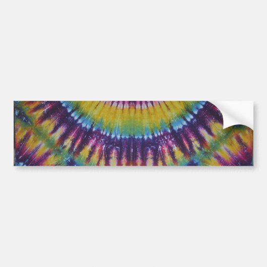 Sun Burst Tie Dye Bumpersticker (Voorkant)