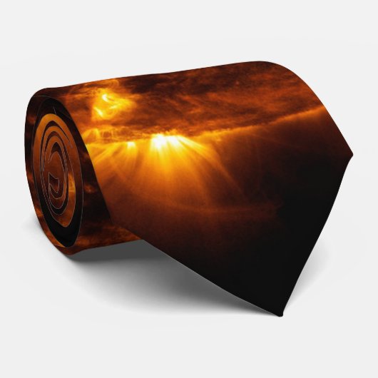 Sun Bursts Solar Astronomy Star Stropdas (Opgerold)