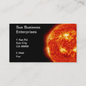 Sun Business Enterprises Visitekaartje (Achterkant)