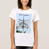 Sun Catcher Sky Blue Modern Geometric Chic T-shirt (Voorkant)
