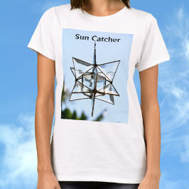 Sun Catcher Sky Blue Modern Geometric Chic T-shirt