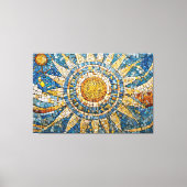 sun celestial mosaic 003 canvas afdruk (Voorkant)