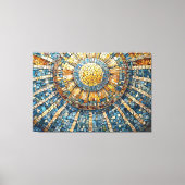 sun celestial mosaic 004 canvas afdruk (Voorkant)