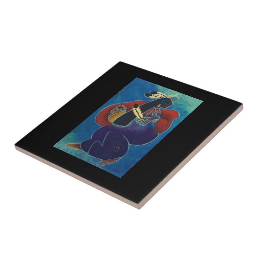 Sun Ceramic Tile van moeder Tegeltje (Zijkant)