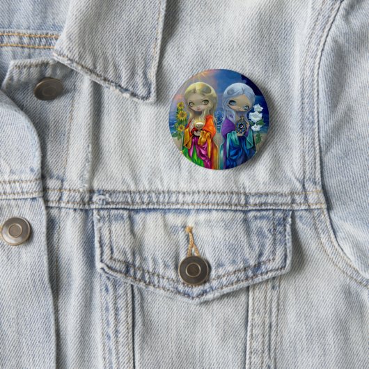 "Sun Child and Moon Child" Button (In situ)