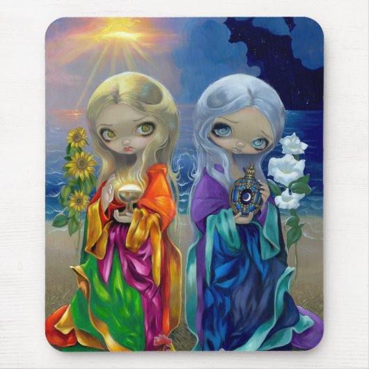 "Sun Child and Moon Child" Mousepad Muismat (Voorkant)