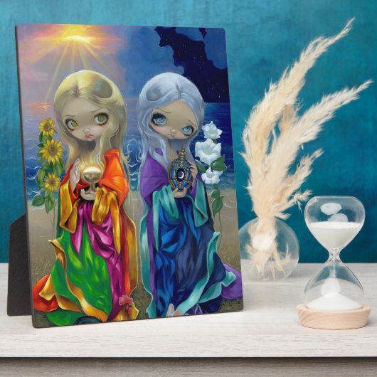 "Sun Child and Moon Child" Plaque Fotoplaat (Zijkant)