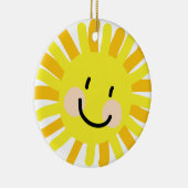 Sun Child Drawing Keramisch Ornament (Rechts)