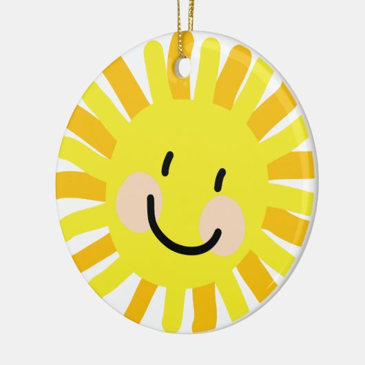 Sun Child Drawing Keramisch Ornament (Links)