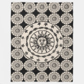 Sun Circle Fleece Deken (Voorkant)