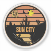 Sun City, Arizona Sticker (Voorkant)