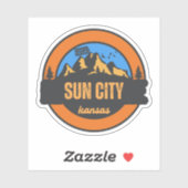 Sun City, Kansas Sticker (Vel)