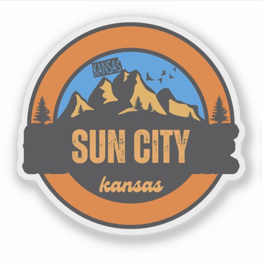 Sun City, Kansas Sticker (Voorkant)