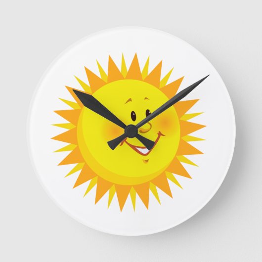 Sun Clock Ronde Klok (Voorkant)