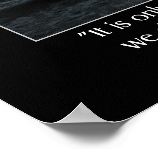 Sun, Clouds, Beach en D'Holbach Quote Poster (Hoek)