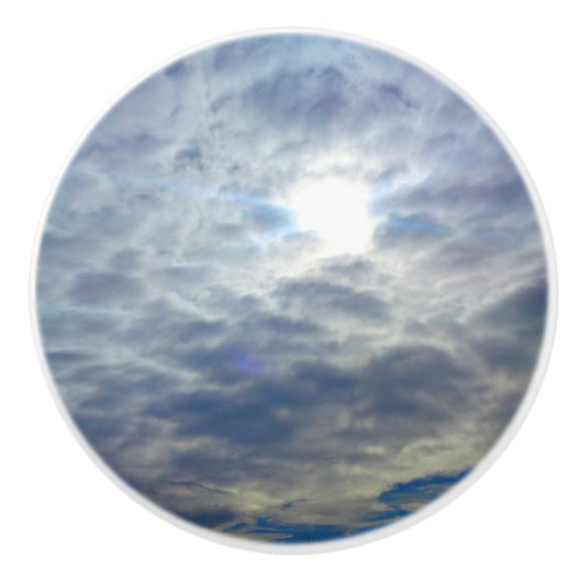 Sun Clouds-deurknop Keramische Knop (Voorkant)
