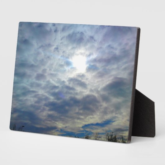Sun Clouds Photo Plaque Fotoplaat (Zijkant)