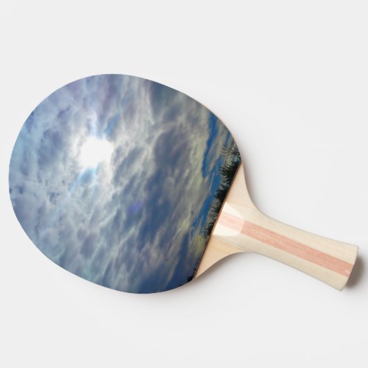 Sun Clouds Ping Pong Paddle Tafeltennisbatje (Zijkant)