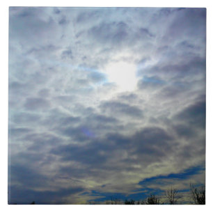 Sun Clouds Tile Tegeltje