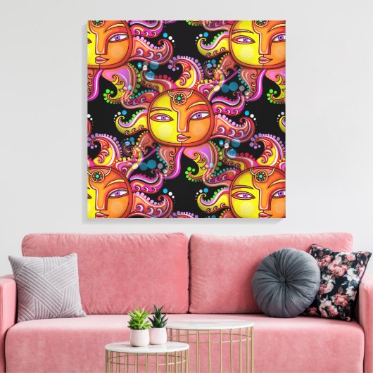 SUN Contemeigedhedendaagse canvas (Insitu (Woonkamer))