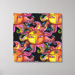 SUN Contemeigedhedendaagse canvas Afdruk