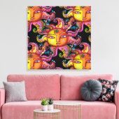 SUN Contemeigedhedendaagse canvas Afdruk (Insitu (Woonkamer))