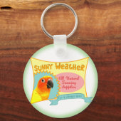 Sun Conure Advertisement Sleutelhanger (Voorkant)