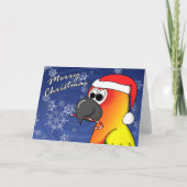 Sun Conure Christmas Kaart (Voorkant)