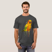 Sun Conure Cute Conure Parrot T-shirt (Voorkant volledig)