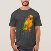 Sun Conure Cute Conure Parrot T-shirt (Voorkant)
