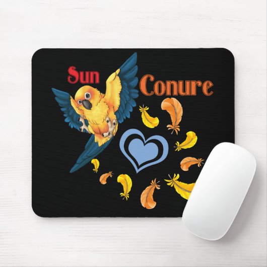 Sun Conure Cutie-Muismat Muismat (Met muis)