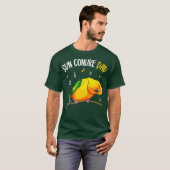 Sun Conure Dad Funny Parrot Bird Lover Mannen T-shirt (Voorkant volledig)