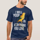 Sun Conure Exotic Bird Owner Funny Parrot Pun T-shirt (Voorkant)