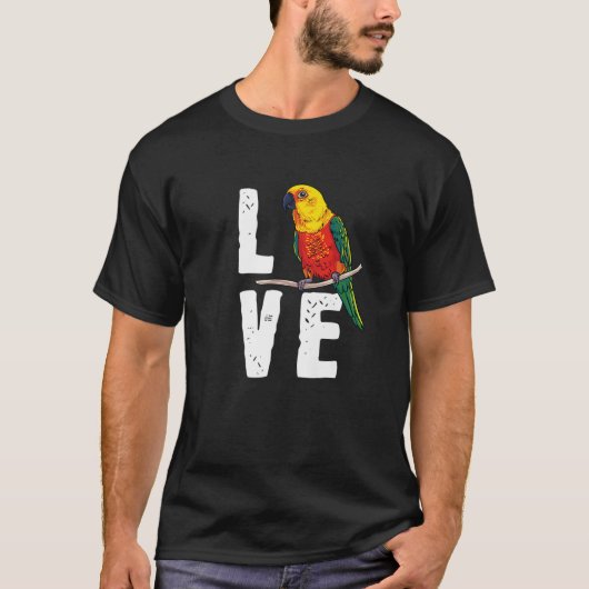 Sun Conure Gifts for Parrot Lovers T-shirt (Voorkant)