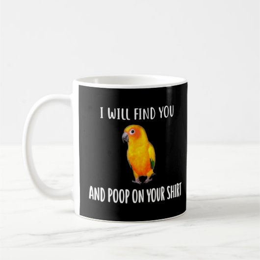 Sun Conure, ik zal je vinden Koffiemok (Links)