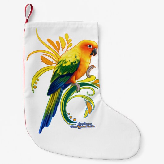 Sun Conure Kleine Kerstsok (Voorkant)