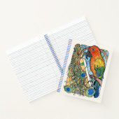 Sun Conure met veren en zonnebloempitten Notitieboek (Binnen)