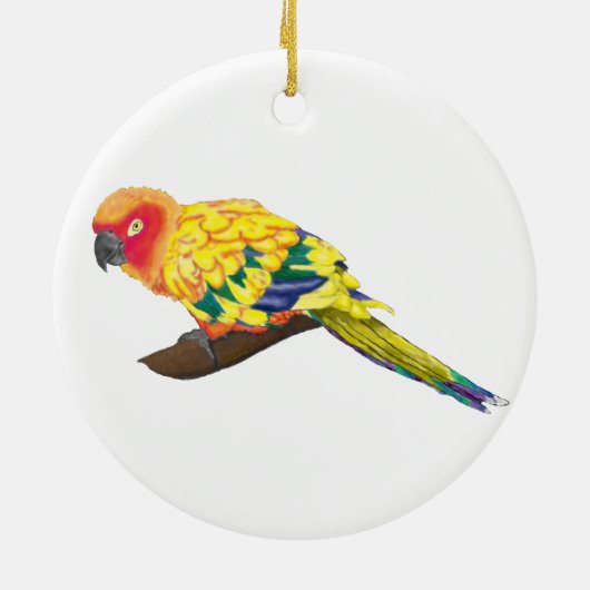 Sun Conure Ornament (Achterkant)