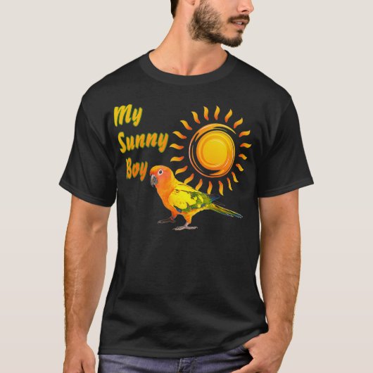 Sun Conure Parrot Sunny Sunshine Boy T-shirt (Voorkant)