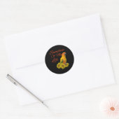 Sun Conure Parrot Sunshine Ronde Sticker (Envelop)