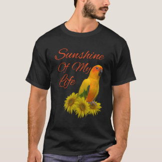 Sun Conure Parrot Sunshine Sunflower T-shirt