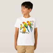 Sun Conure Parrots Kinder T-Shirt (Voorkant volledig)