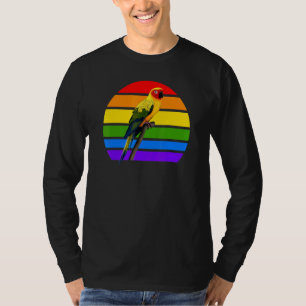 Sun Conure Rainbow Bird Birdwatcher Diversity Bird T-shirt