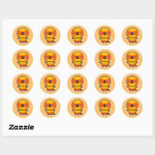 Sun Conure Ronde Sticker (Vel)