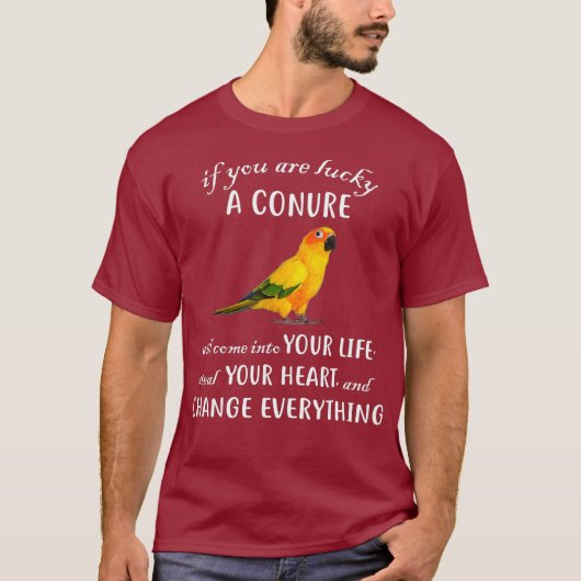 Sun Conure Shirt Conure Parrot Bird Change (Voorkant)