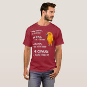 Sun Conure Shirt One Conure Parrot Bird Change (Voorkant volledig)