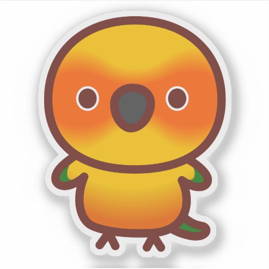Sun Conure Sticker (Voorkant)