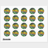 Sun Conures Ronde Sticker (Vel)