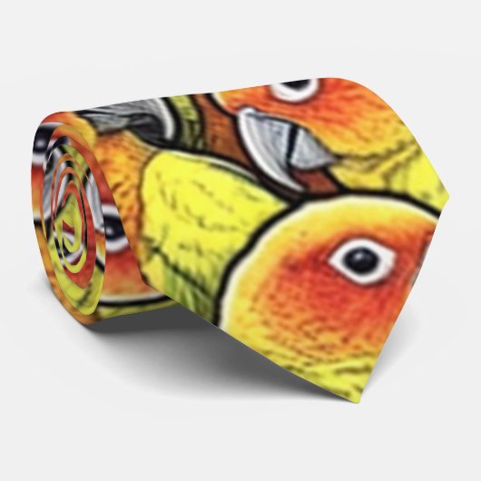 Sun Conures Stropdas (Opgerold)