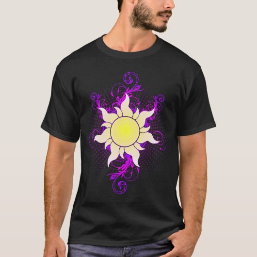 Sun Corona Flower Fairytale Storybook Fantasy King T-shirt (Voorkant)